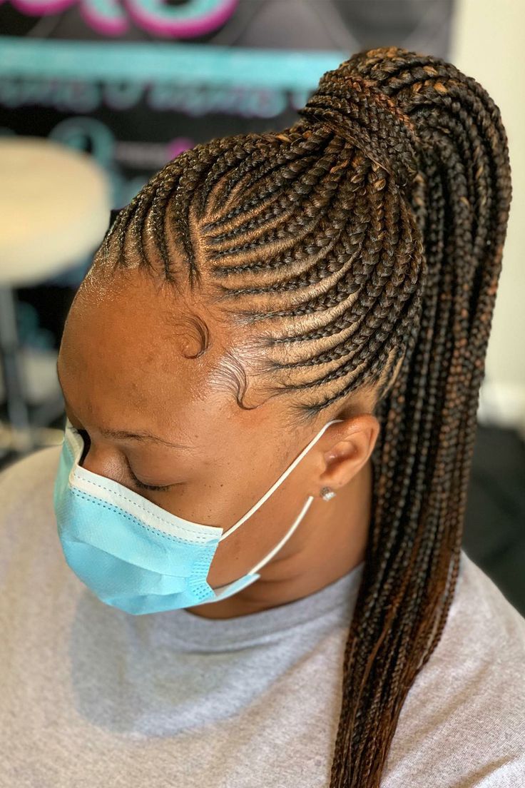 Cornrows + Ponytail (1)