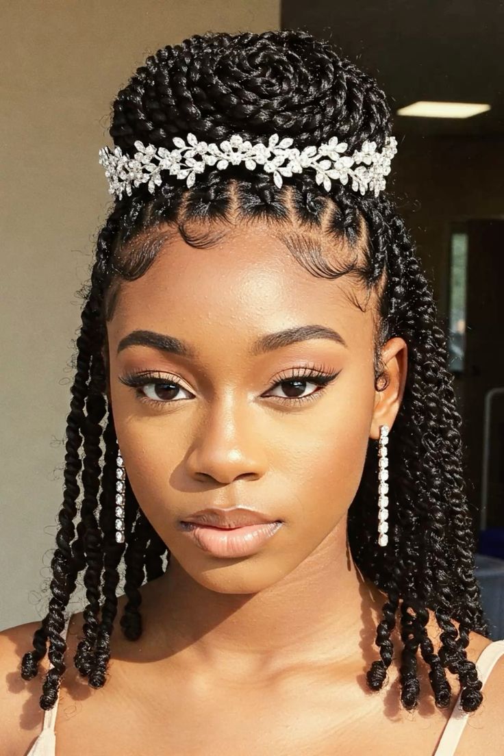 Bridal Braids + Veil (1)